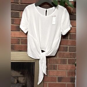 NWT white top size M